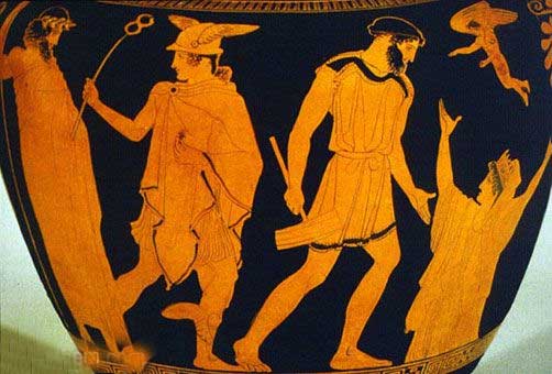 Hermes, Epimeteu e Pandora