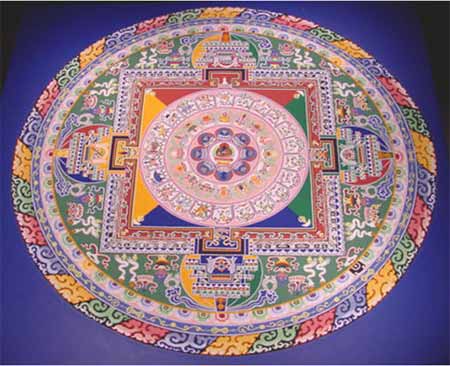 Mandala tibetana de areia