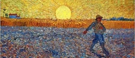 Van Gogh - semeador no sol poente