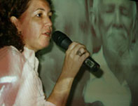 Angela Brainer, presidente do SINASPE, em foto de Adriana Amorim
