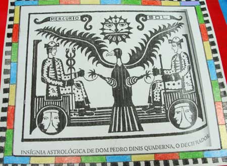 Insígnia astrológica de Dom Pedro Dinis Quaderna - A Pedra do Reino.