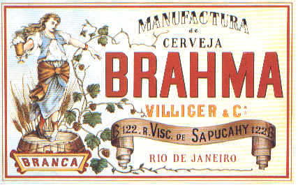 Brahma - primeiro rótulo 1888