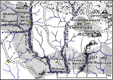 mapa histórico Santa Maria